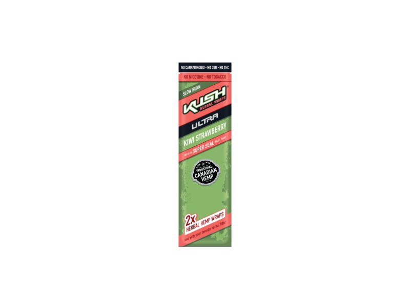 Kush Herbal Wraps - KIWI + STRAWBERRY - 2 Unidades